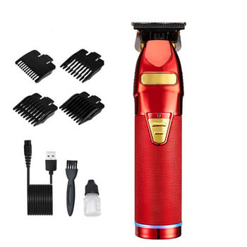 Μηχάνημα κοπής T9 Cordless Hair Trimmer for Men Barber Clippers Επαγγελματική επαναφορτιζόμενη ηλεκτρική ξυριστική μηχανή γενειάδας USB 2020C