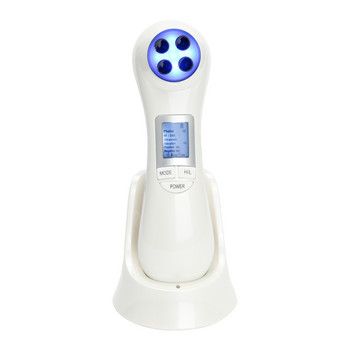 6 in1 LED RF Photon Therapy Facial Skin Lifting Rejuvenation Face Massage Machine EMS Ion Microcurrent Mesotherapy Beauty Device