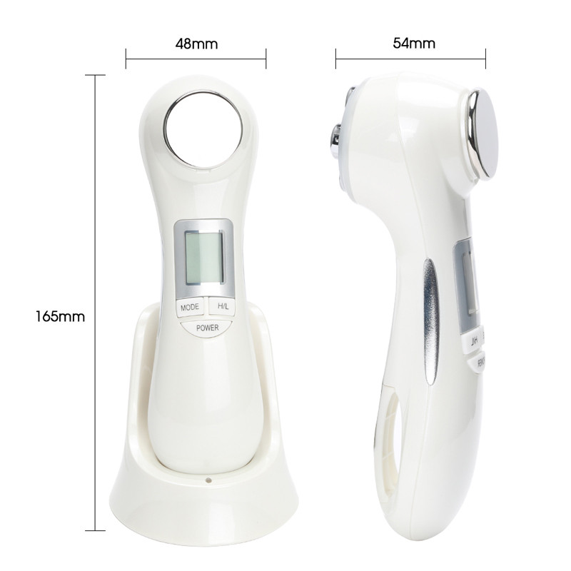 6 az 1-ben LED RF fotonterápiás arcbőr lifting fiatalító arcmasszázs gép EMS Ion mikroáramú mezoterápiás szépségápoló készülék