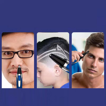 SONOFLY Електрическа машинка за подстригване на косми в носа Миеща се преносима самобръсначка 2 IN1 Резачка за вежди за уши и врата Инструменти за грижа за лицето за мъже BM-282