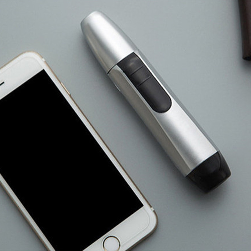 Električni trimer za nos, nos, uho, dlačice, alat za šišanje nosa, šišač za uši, lice, čist trimer za uklanjanje brijača za brijanje, trimer za nos bez baterije