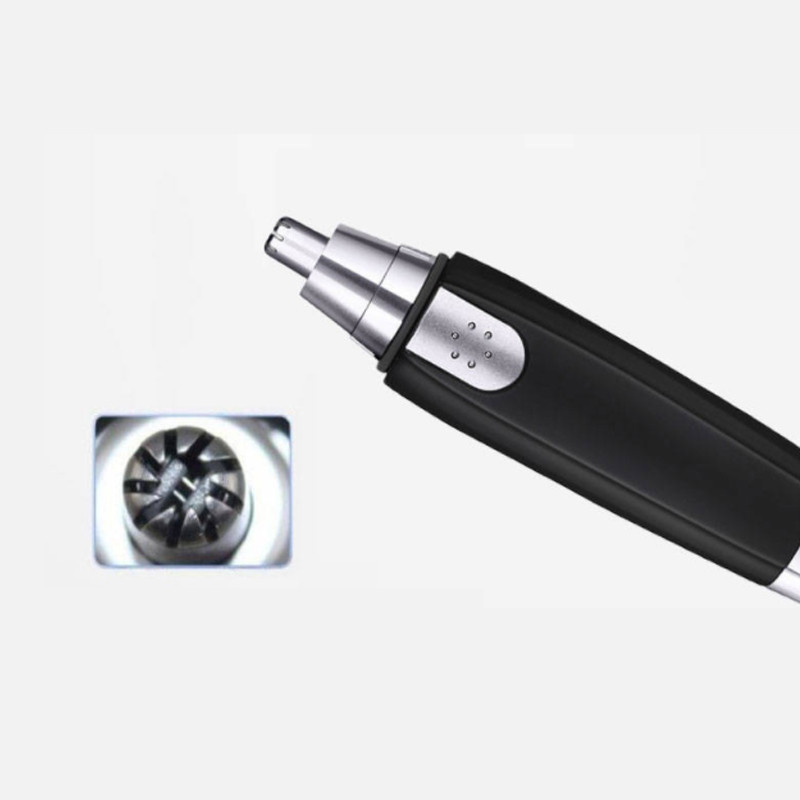 Električni trimer za nos, nos, uho, dlačice, alat za šišanje nosa, šišač za uši, lice, čist trimer za uklanjanje brijača za brijanje, trimer za nos bez baterije