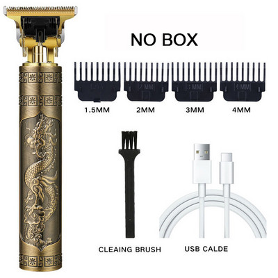 Vintage T9 električni trimer za muškarce, bežični aparat za šišanje, profesionalni aparat za brijanje, stroj za šišanje brade, brijač, punjivi