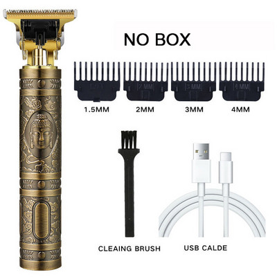 Vintage T9 električni trimer za muškarce, bežični aparat za šišanje, profesionalni aparat za brijanje, stroj za šišanje brade, brijač, punjivi