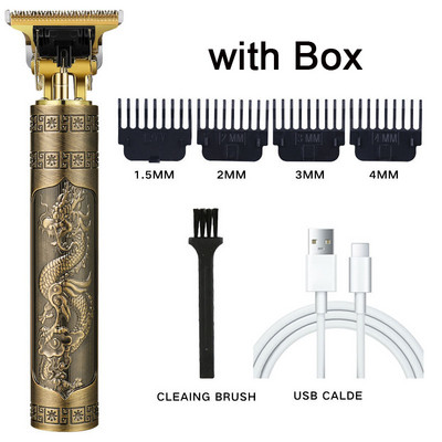 Vintage T9 električni trimer za muškarce, bežični aparat za šišanje, profesionalni aparat za brijanje, stroj za šišanje brade, brijač, punjivi