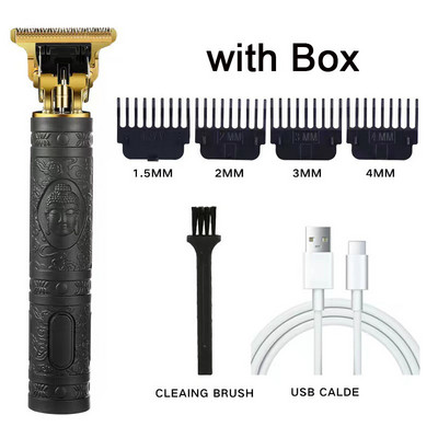 Vintage T9 električni trimer za muškarce, bežični aparat za šišanje, profesionalni aparat za brijanje, stroj za šišanje brade, brijač, punjivi