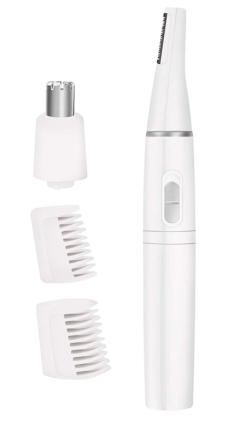 2 u 1 trimer za dlačice u nosu za muškarce Profesionalni bezbolni trimer za obrve Električni brijač za uklanjanje dlačica s lica za žene Alat za šminkanje