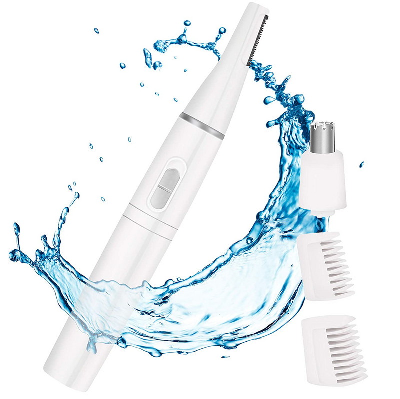 2 u 1 trimer za dlačice u nosu za muškarce Profesionalni bezbolni trimer za obrve Električni brijač za uklanjanje dlačica s lica za žene Alat za šminkanje