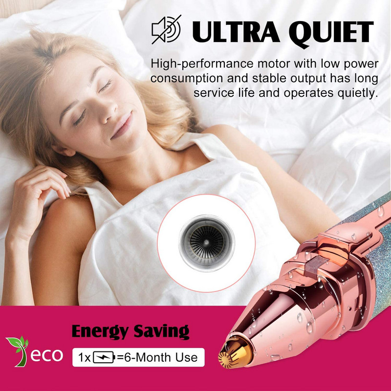 2 U 1 Punjivi električni trimer za obrva Epilator za žensko tijelo U obliku ruža za usne Uklanjanje dlačica Mini bezbolni brijač