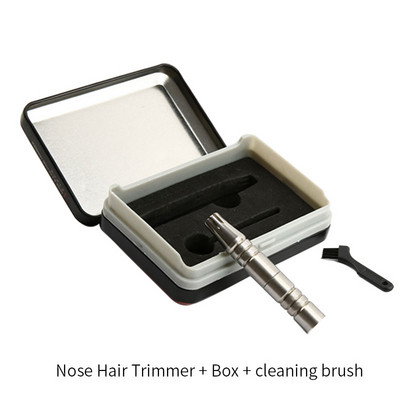 Novi prijenosni trimer za ručno uklanjanje dlačica u nosu od nehrđajućeg čelika Brijač za brijanje Rotirajući brijač za uši i nos