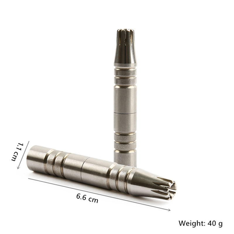 Novi prijenosni trimer za ručno uklanjanje dlačica u nosu od nehrđajućeg čelika Brijač za brijanje Rotirajući brijač za uši i nos