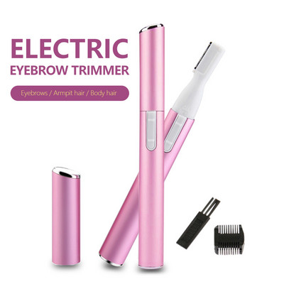 Foarfece electrice practice pentru sprâncene, aparat de tuns, mini aparat portabil pentru femei, aparat de ras pentru îndepărtarea lamei de ras, epilator