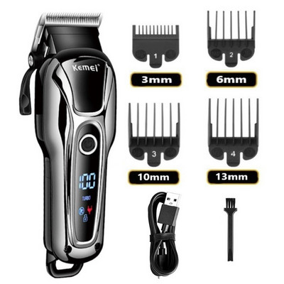 Kemei novi aparat za šišanje, profesionalni aparat za šišanje, muški aparat za šišanje, električni trimer, aparat za šišanje s LCD zaslonom