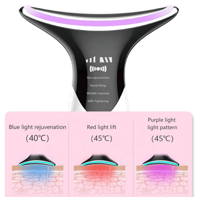 7in1RF&EMS masažer za lice 2+1 set Lifting Beauty LED boje kože lica Led masažer za lice i vrat Photon Therapy Wrinkle Removal