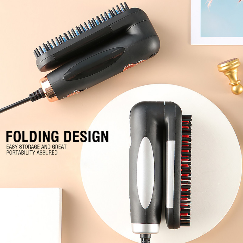 Četka za ravnanje kose Električno brzo zagrijavanje Sklopivi češalj za ravnanje kose protiv opekotina Četka za oblikovanje kose Alati za uljepšavanje