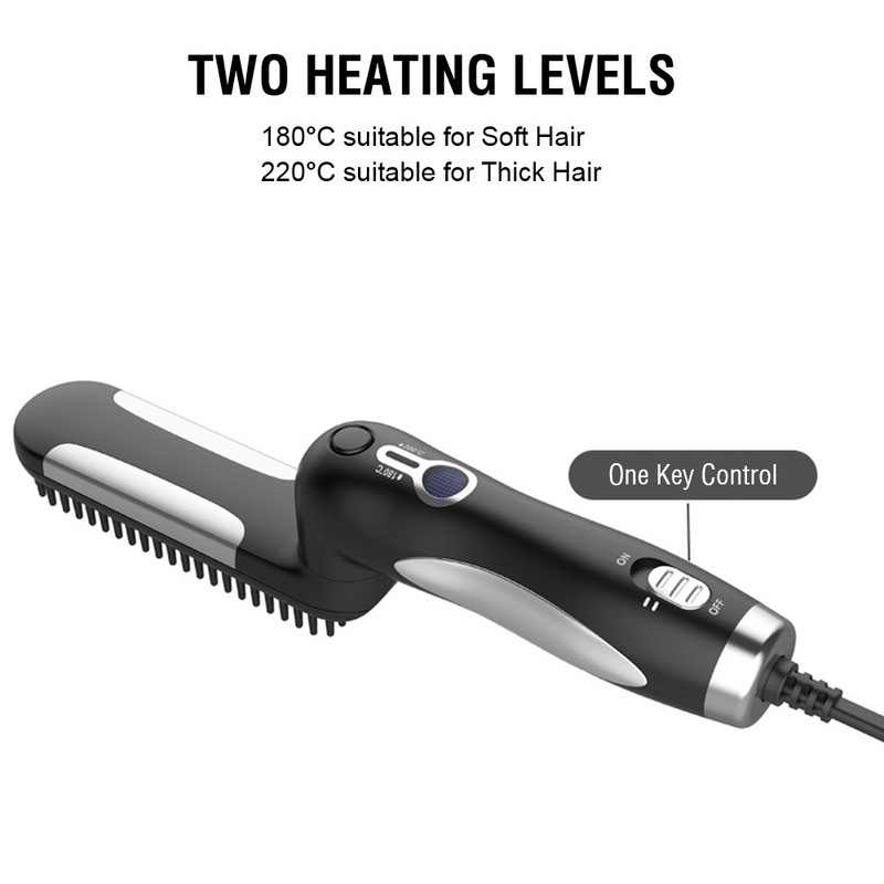 Četka za ravnanje kose Električno brzo zagrijavanje Sklopivi češalj za ravnanje kose protiv opekotina Četka za oblikovanje kose Alati za uljepšavanje