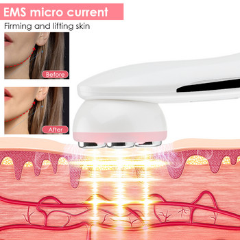 5 Colors RF EMS Beauty Device Microcurrent Light Therapy IPL Skin Rejuvenation Face Lift Facial Massager