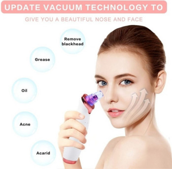 Electric Remover Pore Vacuum USB Επαναφορτιζόμενη ηλεκτρική σκούπα Blackhead Extractor Pore Skin Remover Beauty Tools