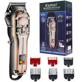 Πρωτότυπο Kemei Barber Machine Professional Hair Trimmer Electric Pro Hair Clipper Μηχάνημα κοπής μαλλιών ιόντων λιθίου Beard