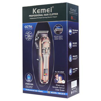 Πρωτότυπο Kemei Barber Machine Professional Hair Trimmer Electric Pro Hair Clipper Μηχάνημα κοπής μαλλιών ιόντων λιθίου Beard