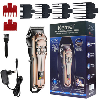 Πρωτότυπο Kemei Barber Machine Professional Hair Trimmer Electric Pro Hair Clipper Μηχάνημα κοπής μαλλιών ιόντων λιθίου Beard
