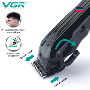 VGR Clipper Hair Cutting Machine Electric Hair Clipper Professional Hair Trimmer Cordless Trimmer for Men Digital Display V-282