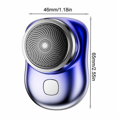 Kišeninio dydžio nešiojamas plaunamas mini elektrinis skustuvas Type-c Greitai įkraunamas kišeninis skustuvo folijos skustuvai plaukų kirpimo mašinėlė vyrams, moterims