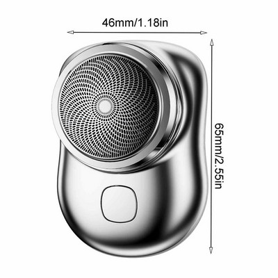 Kišeninio dydžio nešiojamas plaunamas mini elektrinis skustuvas Type-c Greitai įkraunamas kišeninis skustuvo folijos skustuvai plaukų kirpimo mašinėlė vyrams, moterims