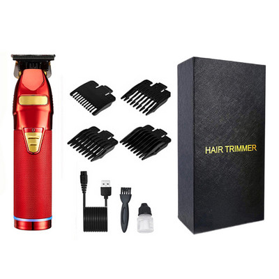 0 MM erős professzionális hajvágó RPO férfi pengéjű elektromos vágó újratölthető fodrász hajvágó szakállvágó borotvagép
