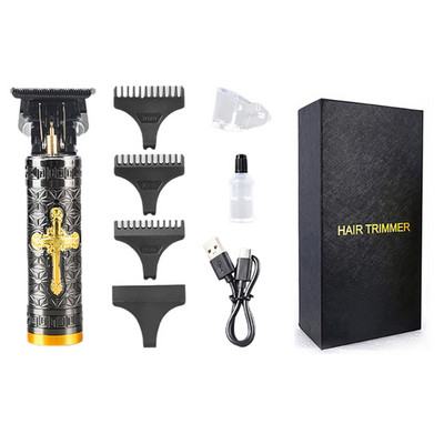 0 MM erős professzionális hajvágó RPO férfi pengéjű elektromos vágó újratölthető fodrász hajvágó szakállvágó borotvagép