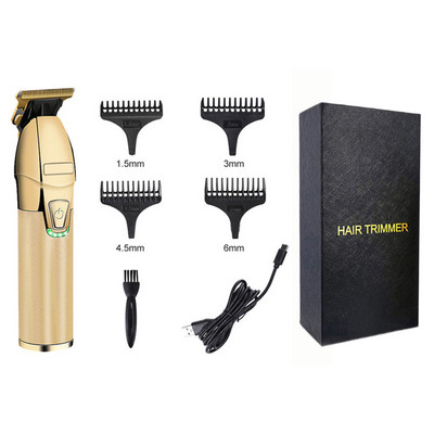 0 MM erős professzionális hajvágó RPO férfi pengéjű elektromos vágó újratölthető fodrász hajvágó szakállvágó borotvagép