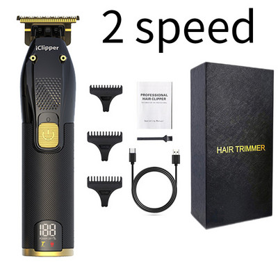 0 MM erős professzionális hajvágó RPO férfi pengéjű elektromos vágó újratölthető fodrász hajvágó szakállvágó borotvagép