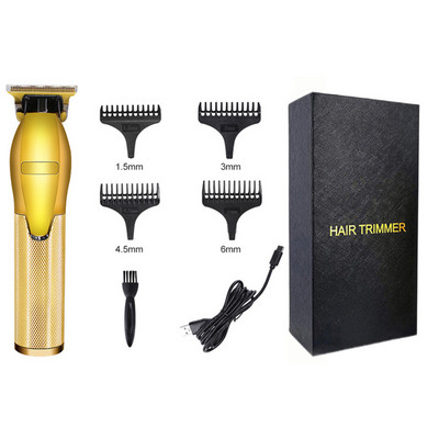 0 MM erős professzionális hajvágó RPO férfi pengéjű elektromos vágó újratölthető fodrász hajvágó szakállvágó borotvagép