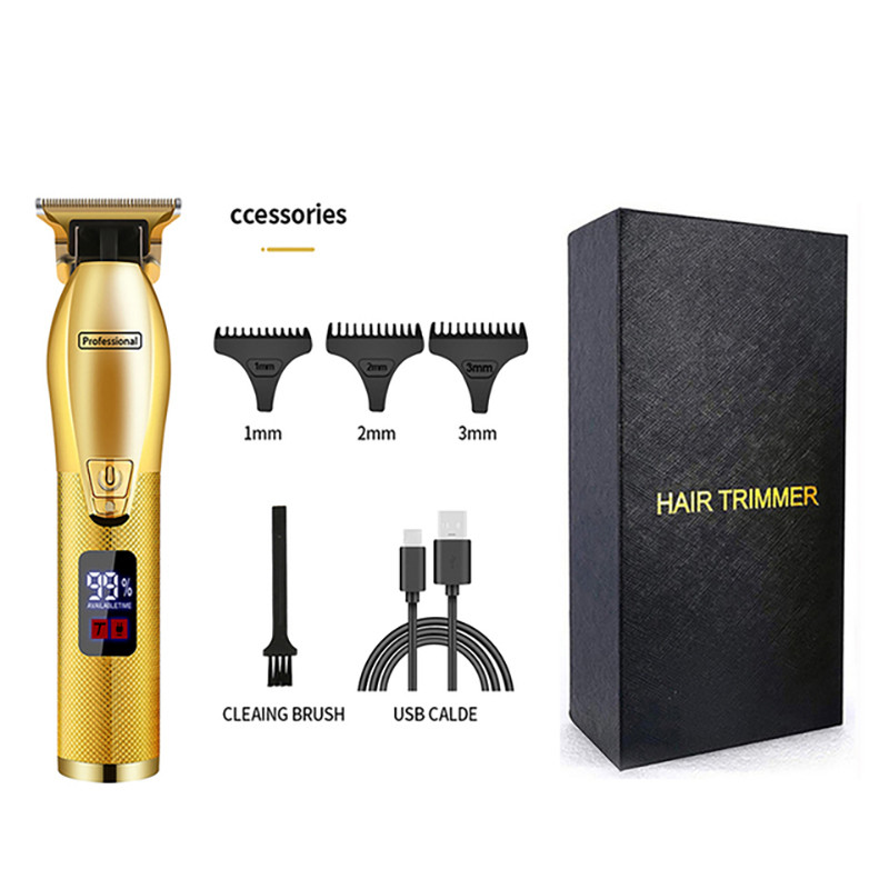 0 MM erős professzionális hajvágó RPO férfi pengéjű elektromos vágó újratölthető fodrász hajvágó szakállvágó borotvagép