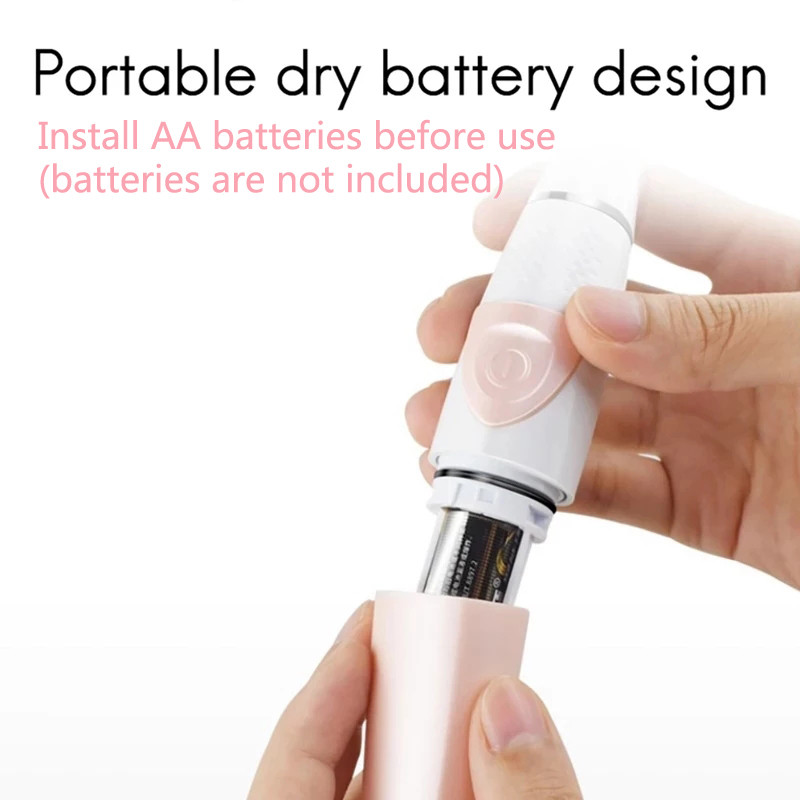 Elektromos női borotva borotva arc test láb kar hát bikini trimmer Lnap mosható AA elem típusú szőrtelenítő borotvagép