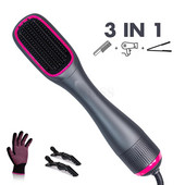 1000W One Step Multifunction Αρνητική βούρτσα ζεστού αέρα Styler Hair Straightener Comb Οικιακό πιστολάκι μαλλιών Ηλεκτρικό πιστολάκι