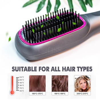 1000W One Step Multifunction Αρνητική βούρτσα ζεστού αέρα Styler Hair Straightener Comb Οικιακό πιστολάκι μαλλιών Ηλεκτρικό πιστολάκι