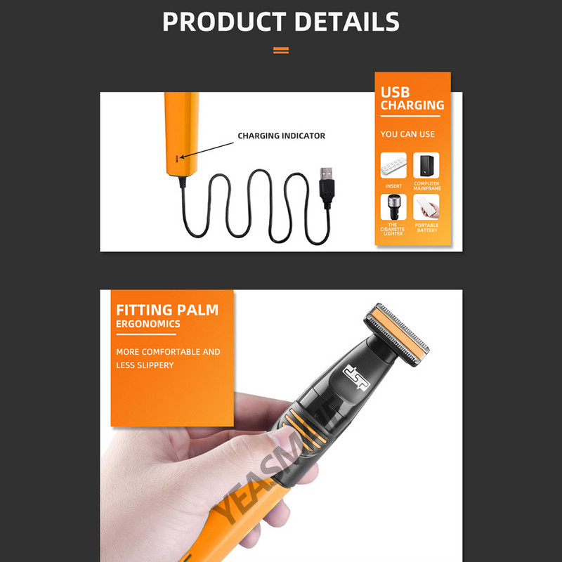 Intimate Haircut Ανδρική ξυριστική ξυριστική μηχανή ξυρίσματος ευαίσθητες περιοχές Μηχάνημα ξυρίσματος Ανδρική αποτριχωτική μηχανή αποτρίχωσης για αποτρίχωση με μπάλα μπικίνι