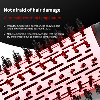 DARSONVAL Четка за сешоар 3 в 1 Автоматично въртяща се четка с горещ въздух Електрически гребен Мултифункционална анионна четка Къдрици за къдрене на коса