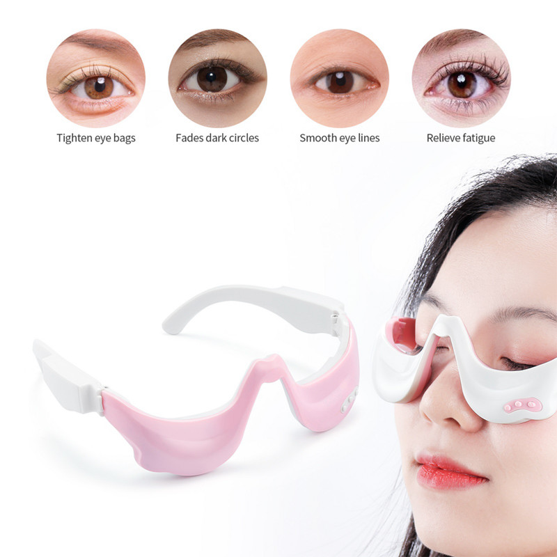 Electric Eyes Vibrációs masszírozó maszk EMS Warm Compress Eye Relaxációs Szemüvegek Csökkentik a Sötét Karikákat Ránctalanító Szemtáskák Eltávolítás