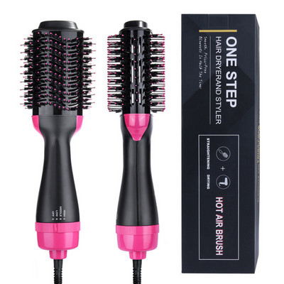 Curler electric pentru îndreptat părul pieptene de încălzire, salon profesional, uscat/umed, cu o perie pentru uscător de păr