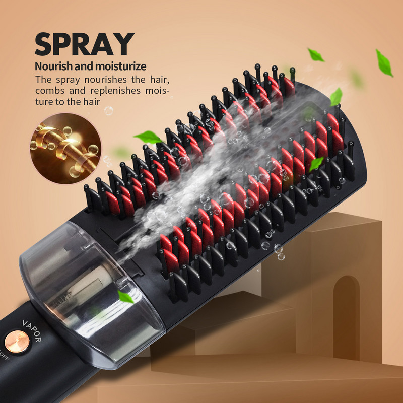 Στεγνωτήρας μαλλιών Hot Air Brush Styler Infrared Spray Tank Water Capacity One-step &Hair-Drier and Volumizer Styler Electric