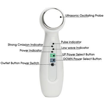 Ultrasound Pulse Fat Burner Body Shaping Slimming Massager 1Mhz Ultrasonic Skin Rejuvenating Πρόσωπο Σύσφιξη Συσκευή αφαίρεσης ρυτίδων