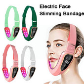 1db Arcmasszírozó LED fotonterápiás arc karcsúsító arc arc arc dupla vibrációs eszközök lift arc V-alakú lift L7U5