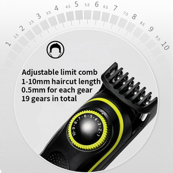Kemei Electric Hair Clipper Beauty kit for Men Ηλεκτρική ξυριστική μηχανή κοπής γενειάδας ανδρική Πολυλειτουργική μηχανή κοπής Razor Razor