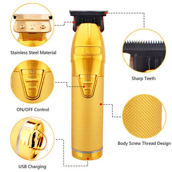 Gold S9 Professional Hair Clipper for Men Hair Trimmer Barbershop Electric trimmer Hair cutter Machine Can Be Zero Gap