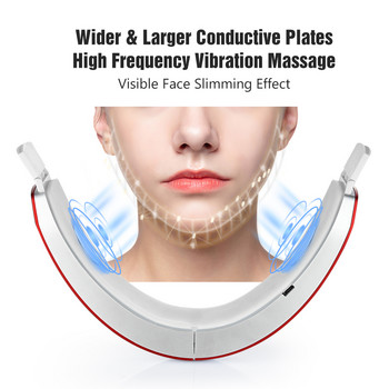 Συσκευή ανύψωσης προσώπου Reduce Double Chin Face Massager Slimming Galvanic Facial V Lift Lift Belt Cellulite Jaw Μηχάνημα γυμναστικής