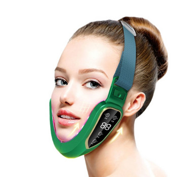 Συσκευή ανύψωσης προσώπου LED Photon Therapy Facial Slimming Vibration Massager Double Chin V Face Shaped Cheek Lift Belt Machine