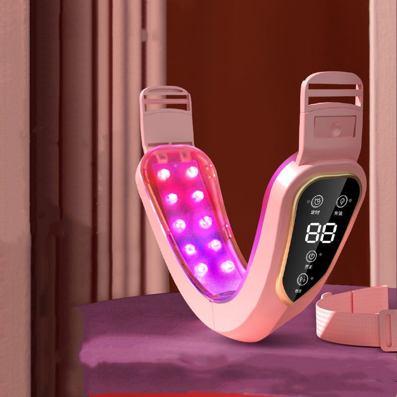 Arc lifting készülék LED foton terápiás arc karcsúsító vibrációs masszírozó dupla álla V arc alakú arc emelő öv gép
