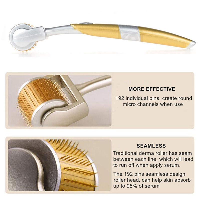 DR Derma Roller Titanium Tips 0,3mm 0,25mm 0,2mm Titanium Mezoroller test-arckezeléshez Micro Needle Mezoroller Dermaroller